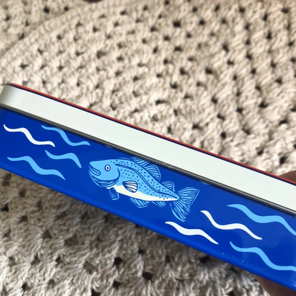 Mediterranean Olive Oil Scented SARDINE Candle Tin Home Accent Decor